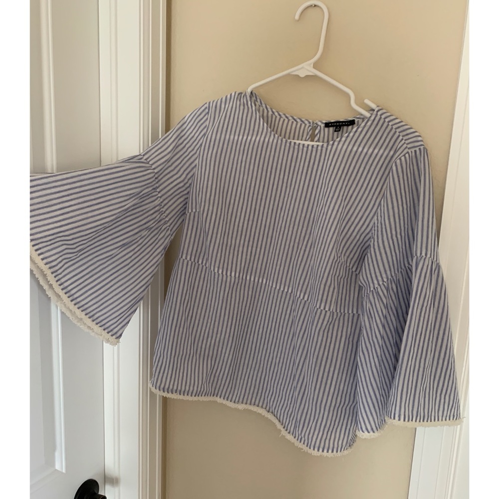Blue and white striped blouse!